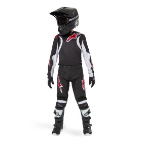 dres RACER LUCENT, ALPINESTARS, detské (čierna/biela/červená, veľ. M)_thumb3