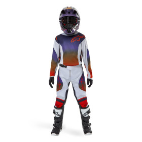 detský dres RACER HOEN, ALPINESTARS (šedá/modrá/oranžová, veľ M)_thumb3