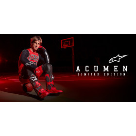 nohavice RACER limitovaná edícia ACUMEN, ALPINESTARS, detský (červená/čierna/biela, veľ. 24)_thumb3