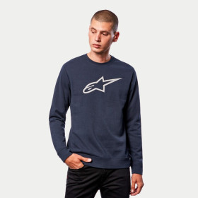 mikina AGELESS CREW FLEECE, ALPINESTARS (modrá/biela, veľ. M)_thumb3