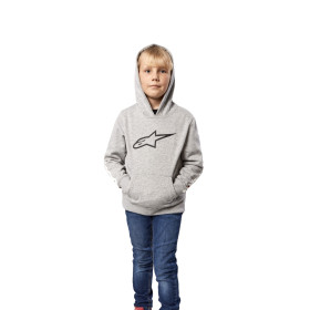 mikina KIDS RACEY HOODIE, ALPINESTARS, detská (šedá/červená, veľ. M)_thumb3