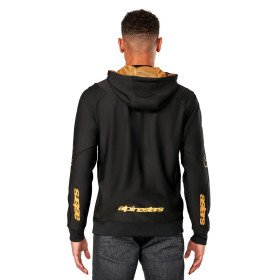 mikina SESSIONS 3 HOODIE, ALPINESTARS (čierna/zlatá, veľ. XL)_thumb4