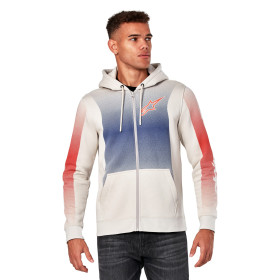 mikina ARISING HOODIE, ALPINESTARS (biela offwhite/modrá/červená, veľ. L)_thumb3