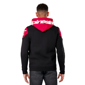 mikina VELOCITY HOODIE, ALPINESTARS (čierna/červená, veľ. M)_thumb4