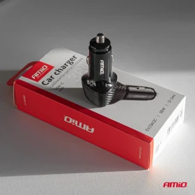 AMiO Nabíjačka do auta QC+PD 38W USB-A + USB-C_thumb6