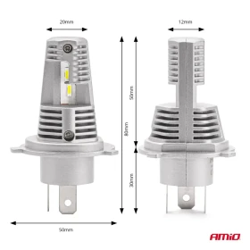 AMIO LED žiarovky hlavného svietenia H4/H19 X1 Series_thumb4