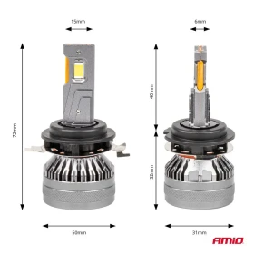AMIO LED žiarovky hlavného svietenia H7-1 HP séria Full Canbus_thumb5