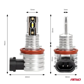 AMIO LED žiarovky hlavného svietenia H8/H9/H11/H16 H-mini Series_thumb4
