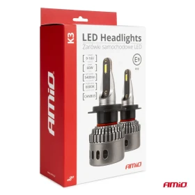 AMIO LED žiarovky hlavného svietenia K3 H3 12V 6000K canbus_thumb5