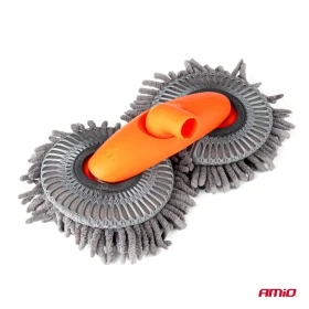 AMIO Teleskopická rotačná kefa na umývanie auta oranžová_thumb4