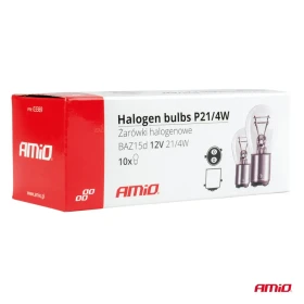 AMIO Halogénové žiarovky P21/4W 12V BAZ15d 10ks_thumb5