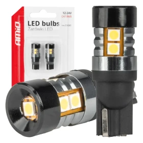 AMIO LED žiarovky CANBUS T10 W5W 9SMD 3030 White 12V 24V_thumb5