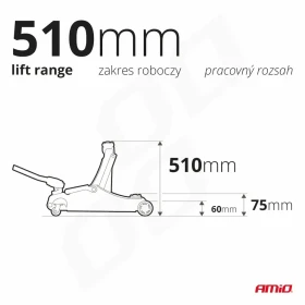 AMIO Hydraulický nízkoprofilový zdvihák 3T CE 75/510mm_thumb12