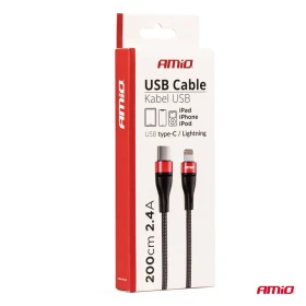 AMIO Kábel USB-C+Lightning 200 cm FullLINK UC-19_thumb6
