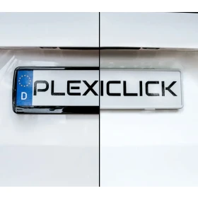 Plexiclick V1 Transparent - Priehľadný držiak ŠPZ (110 mm)_thumb5