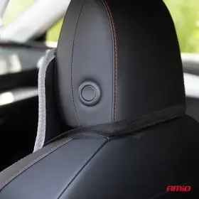 AMIO Poťah na sedadlo s bedrovou opierkou sivé_thumb5