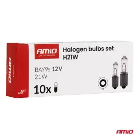 AMIO Halogénové žiarovky H21W 12V 21W BAY9s 10ks_thumb5