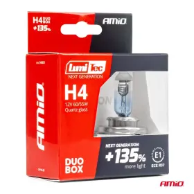 AMIO Halogénové žiarovky H4 12V 60/55W LumiTec NEXT GENERATION +135% DUO_thumb5