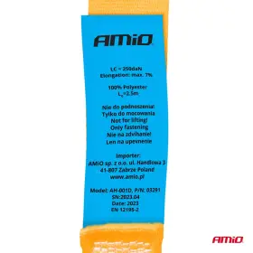 AMIO Pás so samouťahovacou prackou 5m x 25mm_thumb5