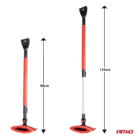 AMIO Veľká teleskopická kefa na sneh so škrabkou na ľad a stierkou 98-134cm_thumb9