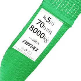 AMIO Ťažný popruh 8000kg 70mm 5m zakončenie Hák+Hák_thumb4