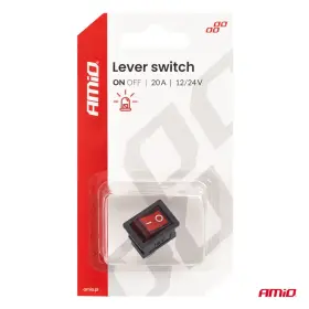 AMIO Prepínač kolískový s červeným podsvietením 20A 12/24V_thumb5