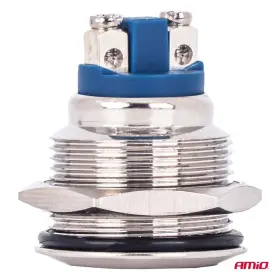 AMIO Momentové tlačidlo ploché okrúhle oceľové 19 mm 5 A 12/230 V_thumb4