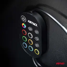 AMIO LED pásiky do auta s diaľkovým ovládaním viacfarebný RGB 2x30cm 12V_thumb4