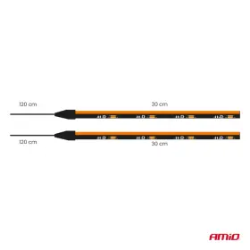 AMIO LED pásiky do auta bočná oranžová 2x30cm 12V_thumb4