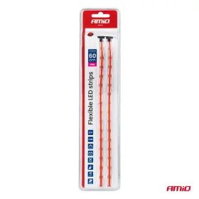 AMIO LED pásiky COB do auta ružové 2x30 cm 12V_thumb10
