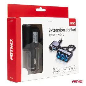 AMIO EXTENSION SOCKET - Predlžovacia zásuvka 12/24V 120W 80cm_thumb8