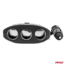 AMIO Predlžovacia zásuvka 2x USB-A ON/OFF 12/24V 100W 70cm_thumb7