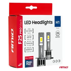 AMIO LED žiarovky hlavného svietenia Séria F25 PRO BLACK FULL CANBUS H1 68W 12V/24V_thumb9