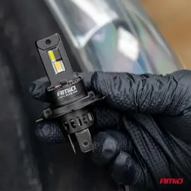 AMIO LED žiarovky hlavného svietenia Séria F25 PRO BLACK FULL CANBUS H4 H19 70W 12V/24V_thumb4