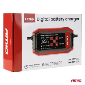 AMIO Nabíjačka digitálna BOOST AGM GEL STD LiFePo4 MAX 25A 12/24V PRO_thumb8