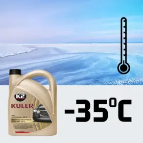 K2 KULER - Červená chladiaca kvapalina G12/G12+ -35°C 4L_thumb4