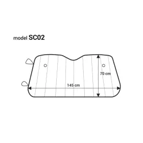 AMIO Clona slnečná strieborná - 145x70 cm_thumb7