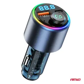 AMIO FM vysielač 1xUSB-A 1xUSB-C 12/24V_thumb9