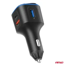 AMIO FM transmitter 1×USB-A 2×USB-C 12V 24V_thumb9