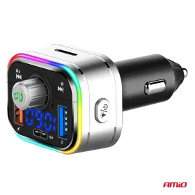 AMIO FM transmitter 2xUSB-A 1×USB-C microSD 12V 24V_thumb9