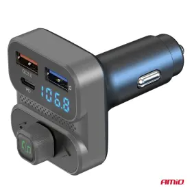 AMIO FM transmitter 2×USB-A 1×USB 12V 24V_thumb6