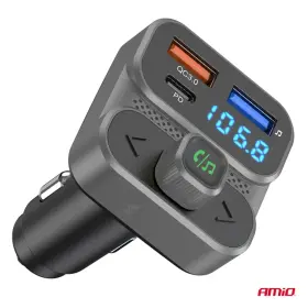 AMIO FM transmitter 2×USB-A 1×USB 12V 24V_thumb5