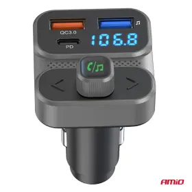 AMIO FM transmitter 2×USB-A 1×USB 12V 24V_thumb7