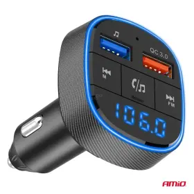 AMIO FM transmitter 2×USB-A 12V 24V 12V 24V_thumb6