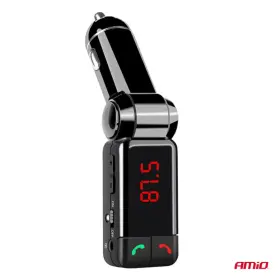 AMIO Skladací FM vysielač do auta 2×USB-A 12V 24V 12V 24V_thumb8