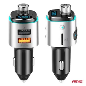 AMIO FM vysielač 2×USB-A microSD 12V 24V 12V 24V_thumb9