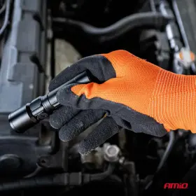 AMIO Polyesterové ochranné rukavice potiahnuté latexovou penou veľkosť 11 trieda 2132X 2ks_thumb4