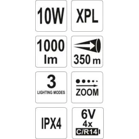 Yato - Svietidlo LED XP-L CREE 10W, 1000lm_thumb4
