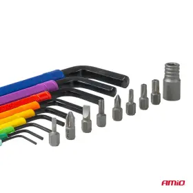 AMIO Imbusové kľúče so sadou bitov 18 kusy CRV_thumb2