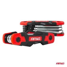 AMIO Imbusové kľúče HEX s guľovou koncovkou, skladacie, 8 ks, CR-V_thumb2